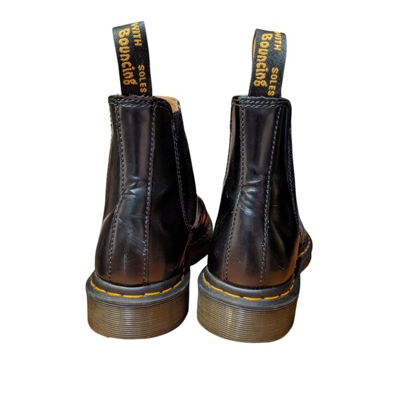 Dr. Martens 2976 Chelsea Leather Boot Sz 7  Women's (6 M) Black Yellow Stitch - Picture 6 of 10